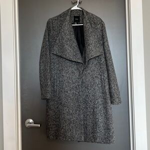 Forever 21 Women’s Gray Wrap Mid-Length Coat Size M